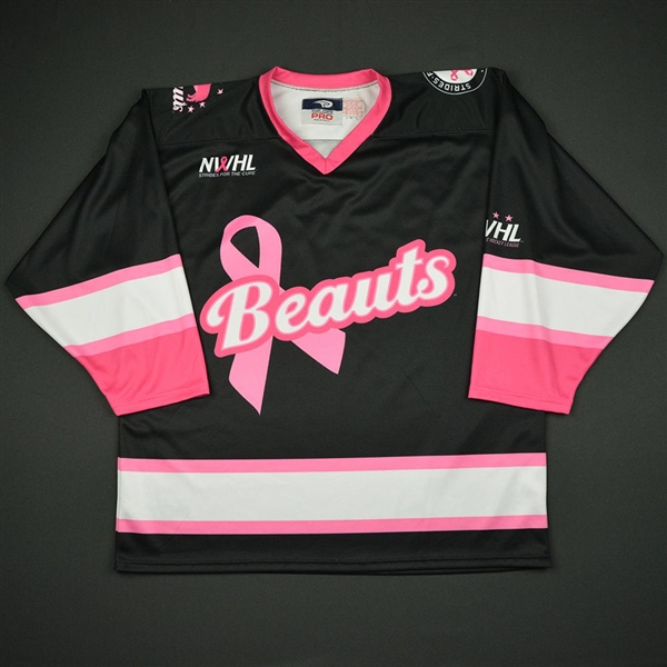 No Name/Number On Back<br>Stride For The Cure - Blank<br>Buffalo Beauts 2015-16<br>Size:Large