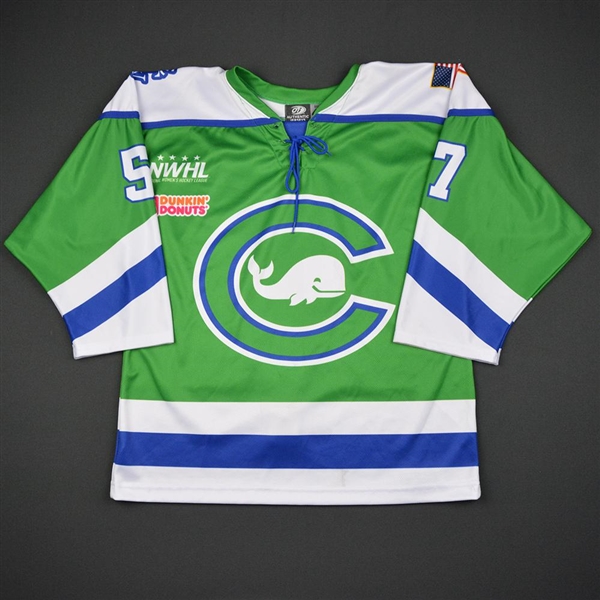 Mangene, Meagan<br>Green - Preseason Only<br>Connecticut Whale 2016-17<br>#57 Size: 48