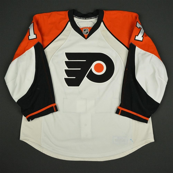 Carter, Jeff * <br>White Set 1  - Photo-Matched<br>Philadelphia Flyers 2008-09<br>#17 Size: 56