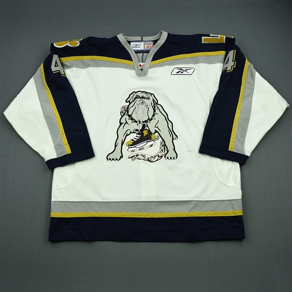 Proulx, Gabriel<br>White Set 1<br>Long Beach Ice Dogs 2006-07<br>#4 Size: 56