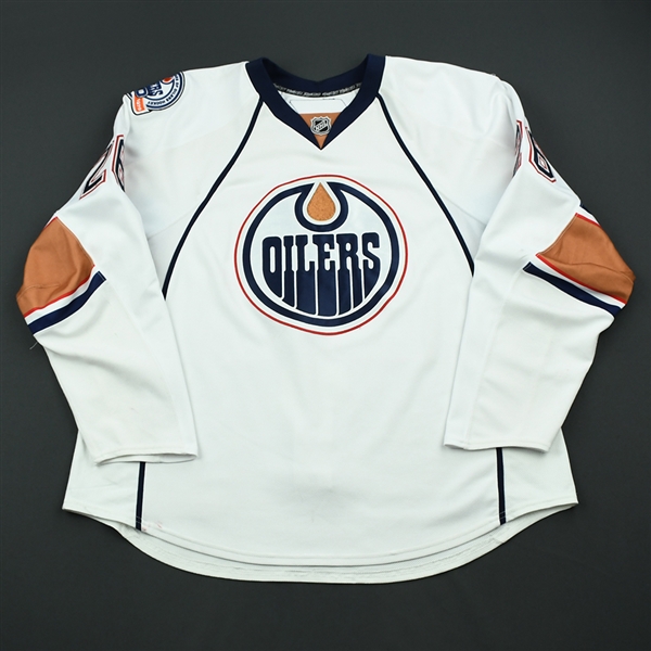 Cole, Erik<br>White Set 1<br>Edmonton Oilers 2008-09<br>#26 Size: 58