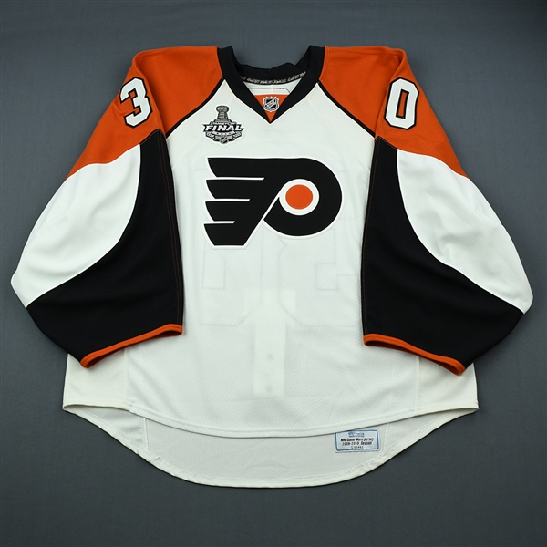 Backlund, Johan<br>White Game-Issued - Stanley Cup Final<br>Philadelphia Flyers 2009-10<br>#30 Size: 58G