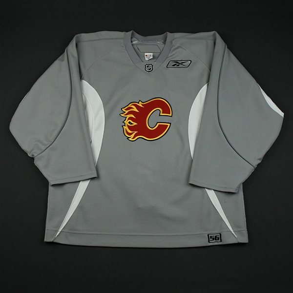 Reebok<br>Gray Practice Jersey<br>Calgary Flames 2008-09<br>#NA Size: 56