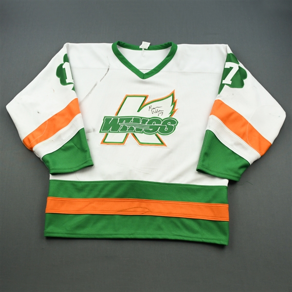 Wilson, Brian * <br>St. Patricks Day - Autographed<br>Kalamazoo Wings 2000-01<br>#17 Size: XL