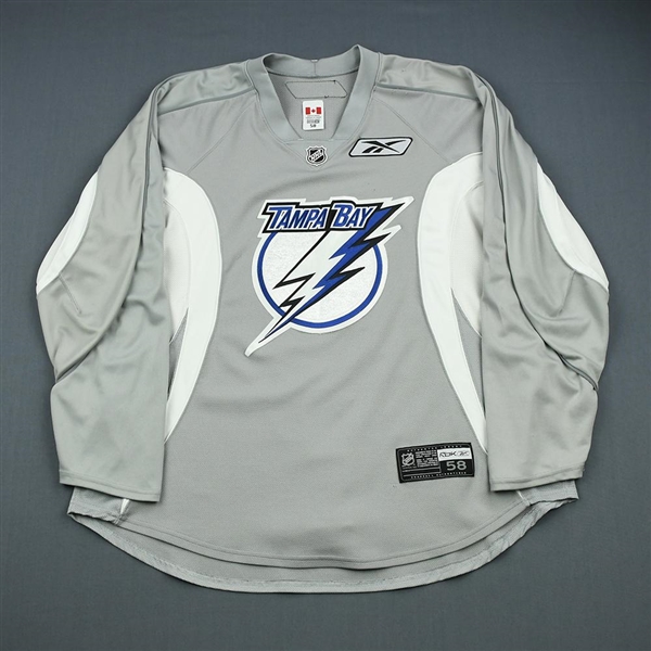 Reebok<br>Gray Practice Jersey<br>Tampa Bay Lightning 2009-10<br>#N/A Size: 58