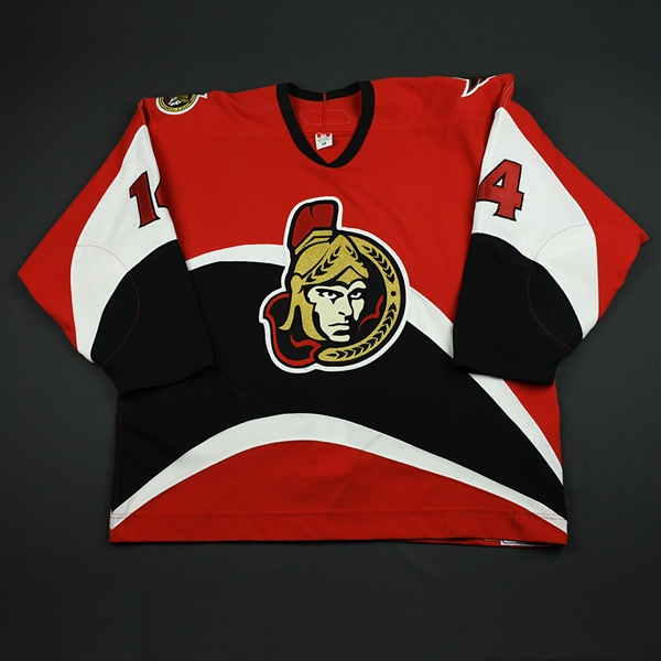 Meszaros, Andrej<br>Red Set 3 / Playoffs<br>Ottawa Senators 2005-06<br>#14 Size: 58