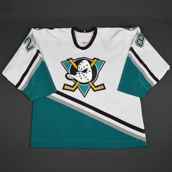 Havelid, Niclas * <br>White 3rd Regular Season<br>Anaheim Mighty Ducks 2002-03<br>#28 Size: 54
