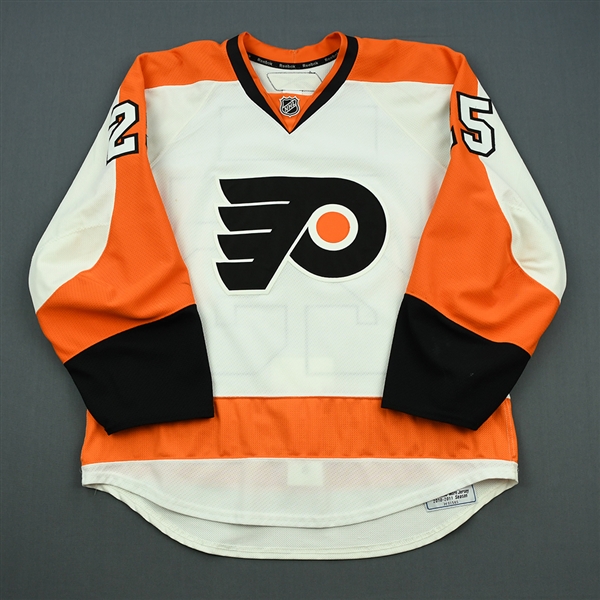 Carle, Matt<br>White Set 2<br>Philadelphia Flyers 2010-11<br>#25 Size: 54