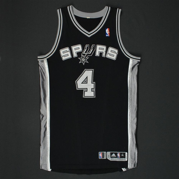 Green, Danny * <br>Black Regular Season Jersey - Photo-Matched to 4 Games<br>San Antonio Spurs 2013-14<br>#4 Size:XL+2