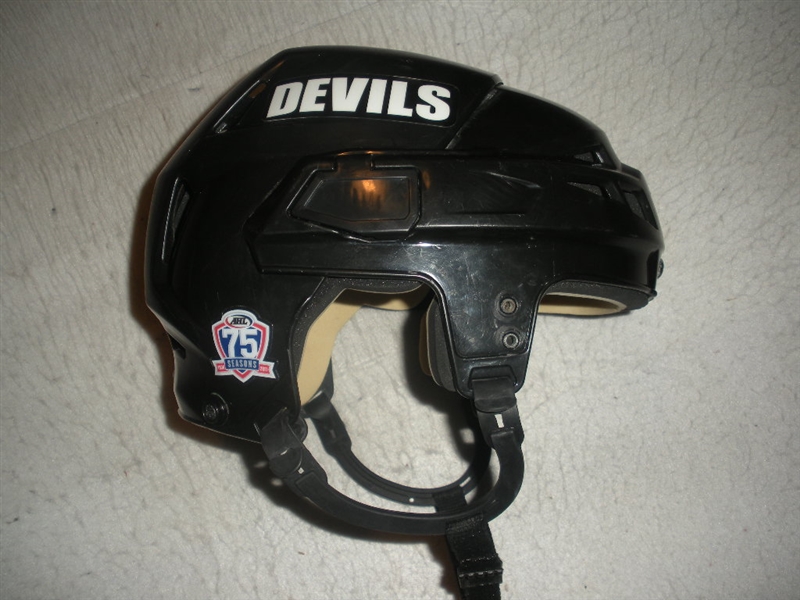 Wiseman, Chad<br>Black CCM Helmet<br>Albany Devils 2010-11<br>#NA 