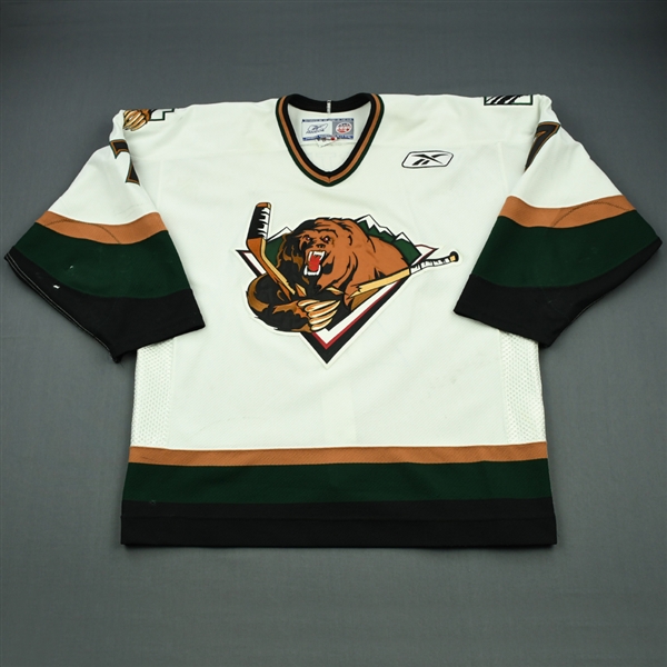 Armstrong, John<br>White Set 1<br>Utah Grizzlies 2011-12<br>#7 Size: 56