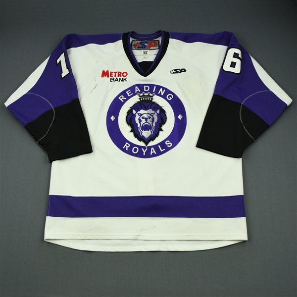 Cruthers, Ryan<br>White Set 1 (C removed)<br>Reading Royals 2011-12<br>#16 Size: 56