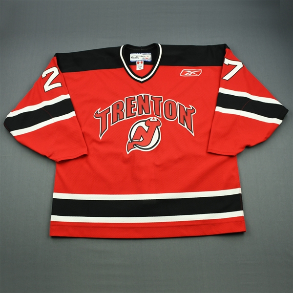 Pender, Justin<br>Red Set 1<br>Trenton Devils 2010-11<br>#27 Size: 58