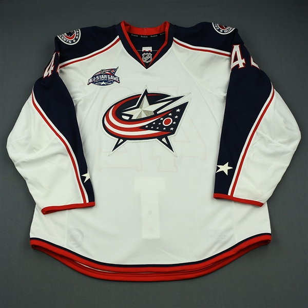 Anisimov, Artem<br>White Set 1 w/All-Star-Star Game Patch - One Game Only<br>Columbus Blue Jackets 2014-15<br>#42 Size: 58+