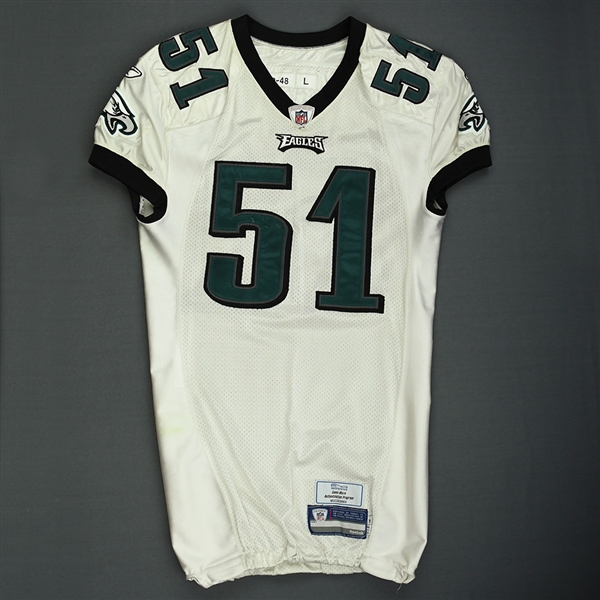Mays, Joe<br>White<br>Philadelphia Eagles 2009<br>#51 Size: 48 LINE