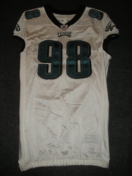 Patterson, Mike<br>White<br>Philadelphia Eagles 2009<br>#98 Size: 50-O