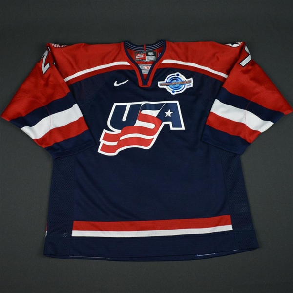 Halpern, Jeff * <br>Blue, World Cup of Hockey, Pre-Tournament Worn, Autographed<br>Team USA 2004<br>#27 Size: 56