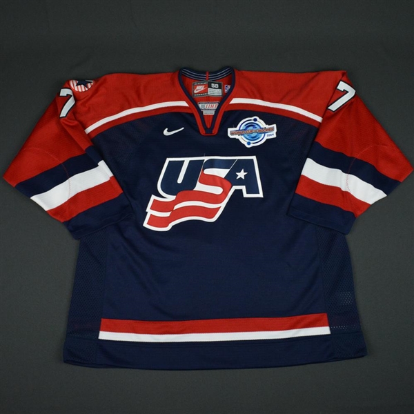 Tkachuk, Keith * <br>Blue, World Cup of Hockey, Pre-Tournament Worn, Autographed<br>Team USA 2004<br>#7 Size: 58