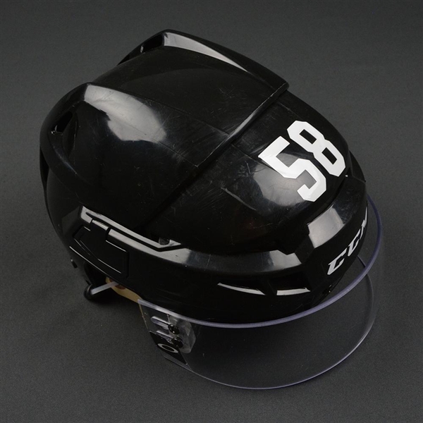 Leier, Taylor<br>Black CCM V08 Helmet<br>Philadelphia Flyers 2015-16<br>#58 Size: Small