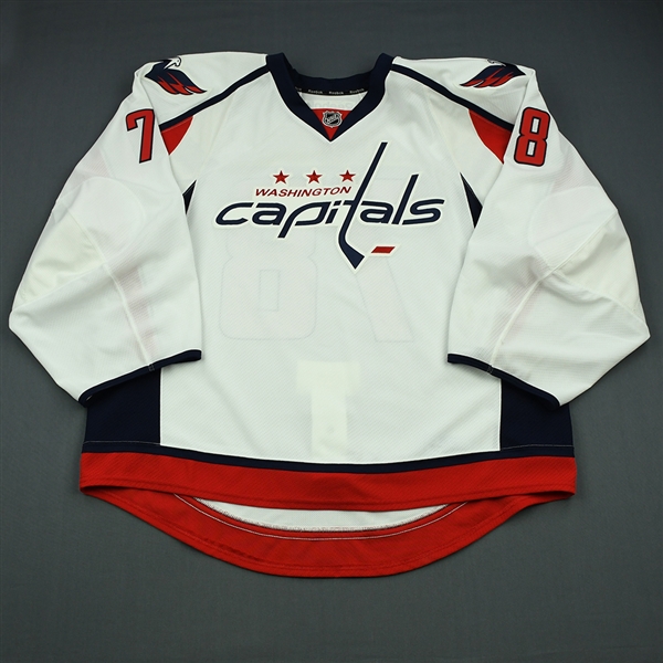 Anderson, Brandon<br>White Set 1 - Game-Issued (GI)<br>Washington Capitals 2013-14<br>#78 Size: 58G