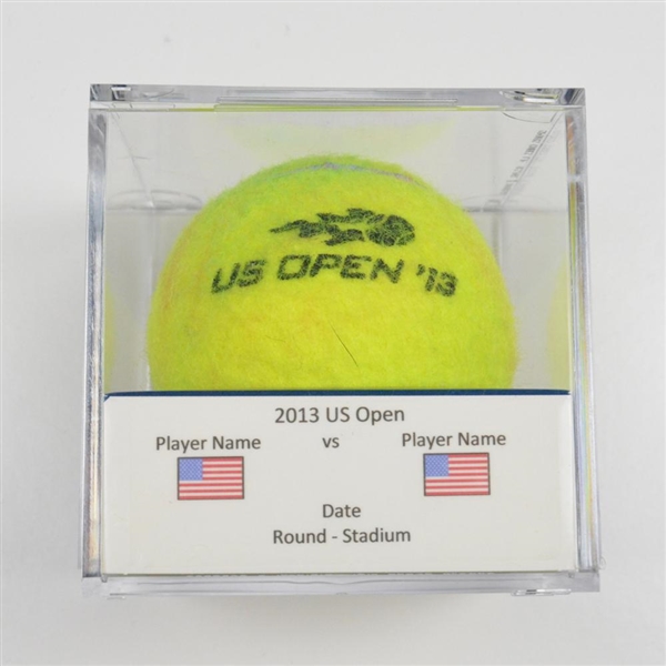 Alex Bogomolov Jr. vs. Tim Smyczek<br>Match-Used Ball Round 2 Court 11<br>US Open Mens Singles 2013<br>#8/30/2013 