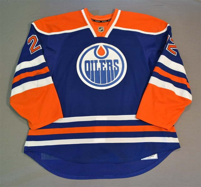 Aulie, Keith<br>Blue Set 3<br>Edmonton Oilers 2014-15<br>#22 Size: 58+