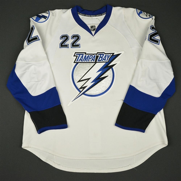 Boyle, Dan * <br>White- Photo-Matched<br>Tampa Bay Lightning 2007-08<br>#22 Size: 56