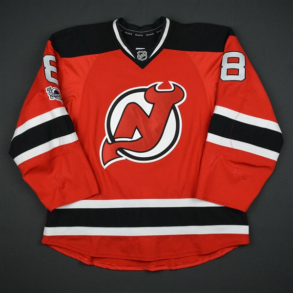 Bennett, Beau<br>Red Set 3 w/ NHL Centennial Patch<br>New Jersey Devils 2016-17<br>#8 Size: 56