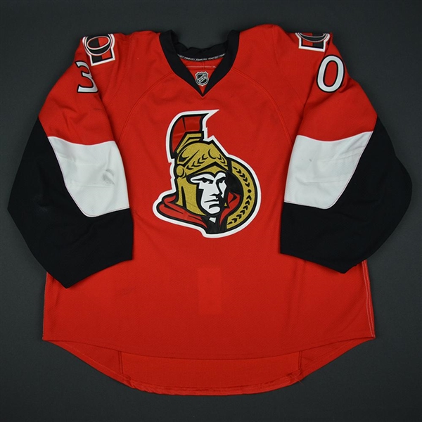 Bishop, Ben * <br>Red  - Photo-Matched<br>Ottawa Senators 2012-13<br>#30 Size: 58+G