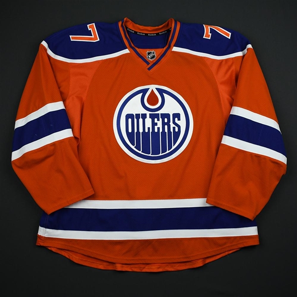Klefbom, Oscar *<br>Orange Set 1 <br>Edmonton Oilers 2015-16<br>#77 Size: 58