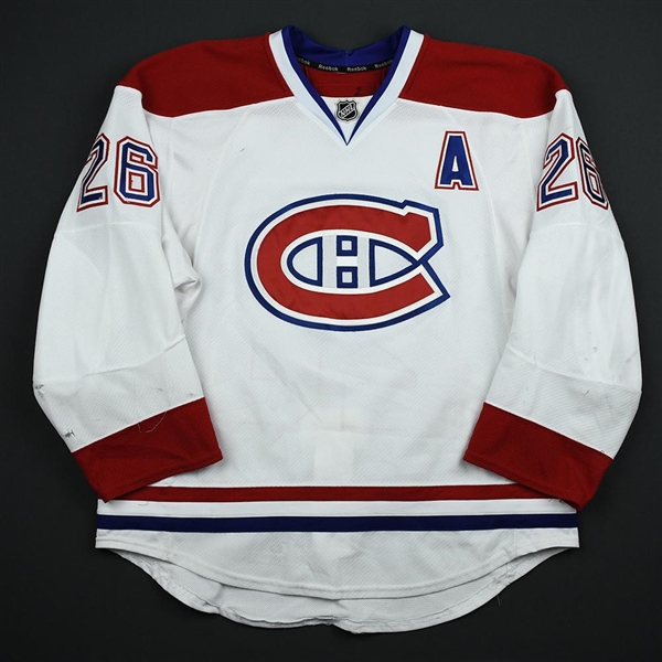 Gorges, Josh *<br>White Set 2 - w/A - Photo-Matched<br>Montreal Canadiens 2013-14<br>#26 Size: 54