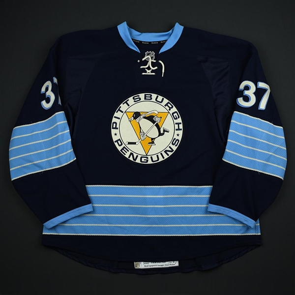 Strait, Brian *<br>Blue Alternate - Photo-Matched<br>Pittsburgh Penguins 2011-12<br>#37 Size: 58