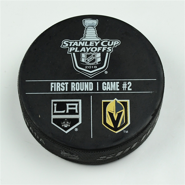 Vegas Golden Knights Warmup Puck<br>April 13, 2018 vs. Los Angeles Kings - 2018 Stanley Cup Playoffs - Round 1, Game 2 <br> 2017-18