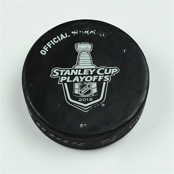 Vegas Golden Knights Warmup Puck<br>April 28, 2018 vs. San Jose Sharks - 2018 Stanley Cup Playoffs - Western Conference Semifinals, Game 2 <br> 2017-18