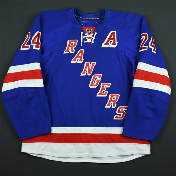 Callahan, Ryan *<br>Blue Set 3 w/A  - Photo-Matched<br>New York Rangers 2009-10<br>#24 Size: 56