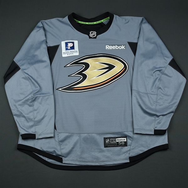 Maroon, Patrick *<br>Practice - Gray w/Pacific Premier Bank Patch - CLEARANCE<br>Anaheim Ducks 2011-16<br>#19 Size: 58