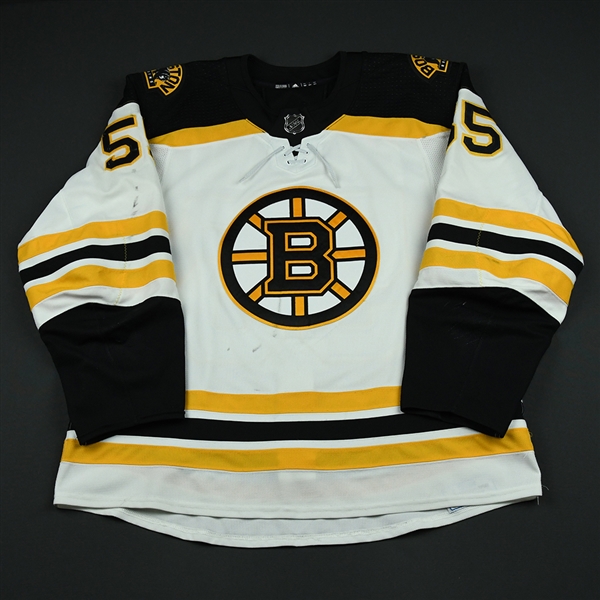 Acciari, Noel<br>White Set 2 <br>Boston Bruins 2017-18<br>#55 Size: 56