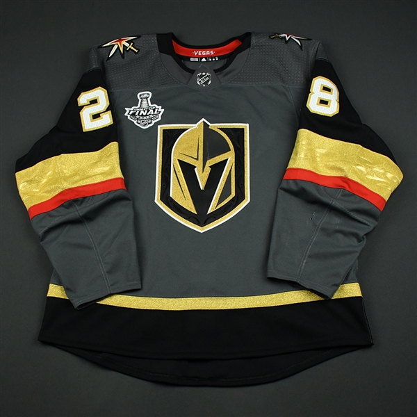 Carrier, William <br>Gray Stanley Cup Final Set 1 - Worn in Game 5<br>Vegas Golden Knights 2017-18<br>#28 Size: 56