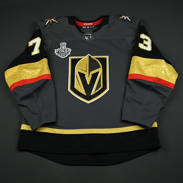 Pirri, Brandon<br>Gray Stanley Cup Final Set 1 - Game-Issued (GI)<br>Vegas Golden Knights 2017-18<br>#73 Size: 56