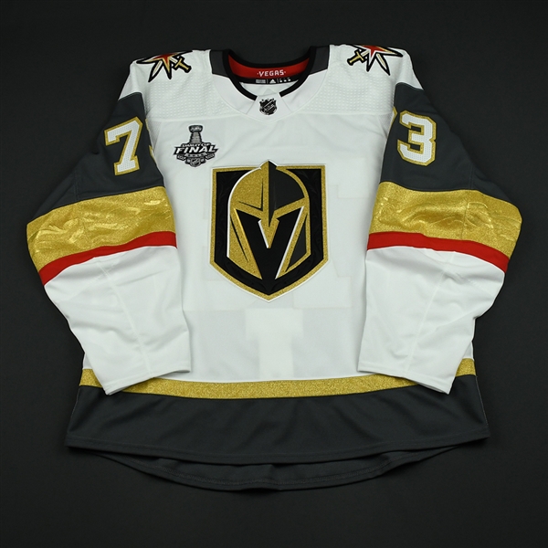 Pirri, Brandon<br>White Stanley Cup Final Set 1 - Game-Issued (GI)<br>Vegas Golden Knights 2017-18<br>#73 Size: 56