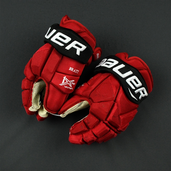 Bratt, Jesper<br>Bauer Vapor 1X Gloves <br>New Jersey Devils 2017-18<br> Size: 13"