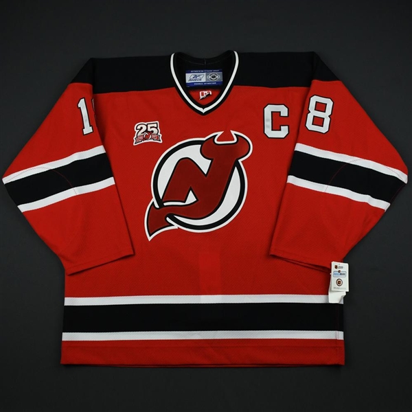 Bridgman, Mel<br>Red w/C, w/ 25th Anniversary Patch - CLEARANCE<br>New Jersey Devils <br>#18 Size: 56