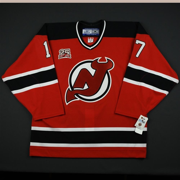 Chorske, Tom<br>Red w/ 25th Anniversary Patch - CLEARANCE<br>New Jersey Devils <br>#17 Size: 52