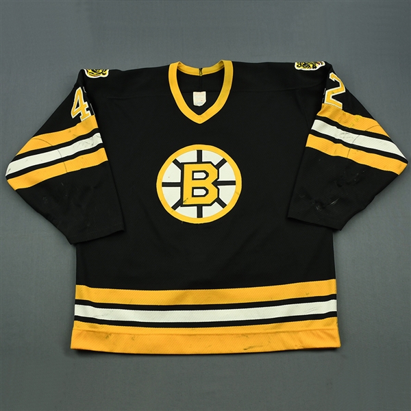 Sweeney, Bob *<br>Black - Stanley Cup Finals - Photo-Matched<br>Boston Bruins 1987-88<br>#42 Size: N/A