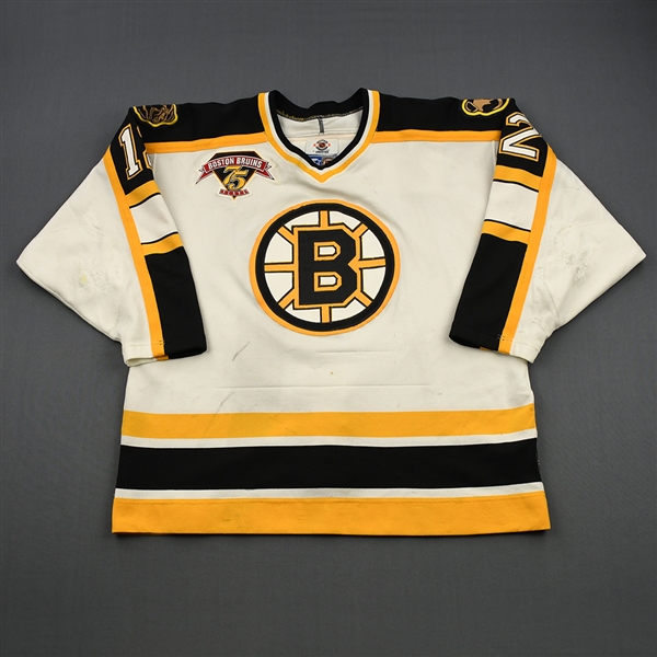 Khristich, Dimitri *<br>White - Set 1w/ Bruins 75 Years Patch<br>Boston Bruins 1998-99<br>#12 Size: 54-R