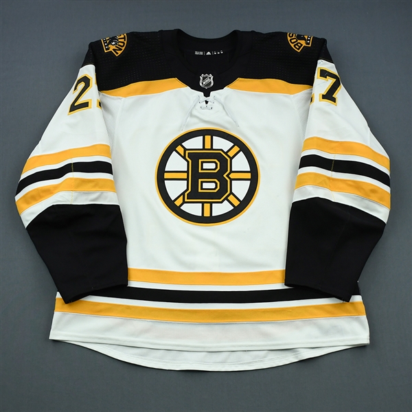 Moore, John<br>White Set 1<br>Boston Bruins 2018-19<br>#27 Size: 58