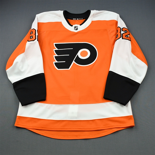 Bunnaman, Connor<br>Orange Set 1 - Game-Issued (GI)<br>Philadelphia Flyers 2018-19<br>#82 Size: 58