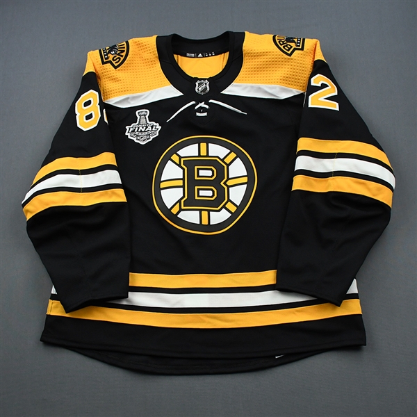 Frederic, Trent<br>Black Stanley Cup Final Set 1 - Game-Issued (GI)<br>Boston Bruins 2018-19<br>#82 Size: 56