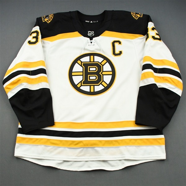 Chara, Zdeno*<br>White Set 1 w/C <br>Boston Bruins 2018-19<br>#33 Size: 58+