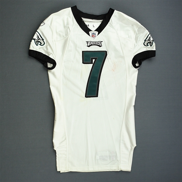 Vick, Michael *<br>White - worn 10/3/10 vs. Redskins - Photo-Matched<br>Philadelphia Eagles 2010<br>#7 Size: 44 L